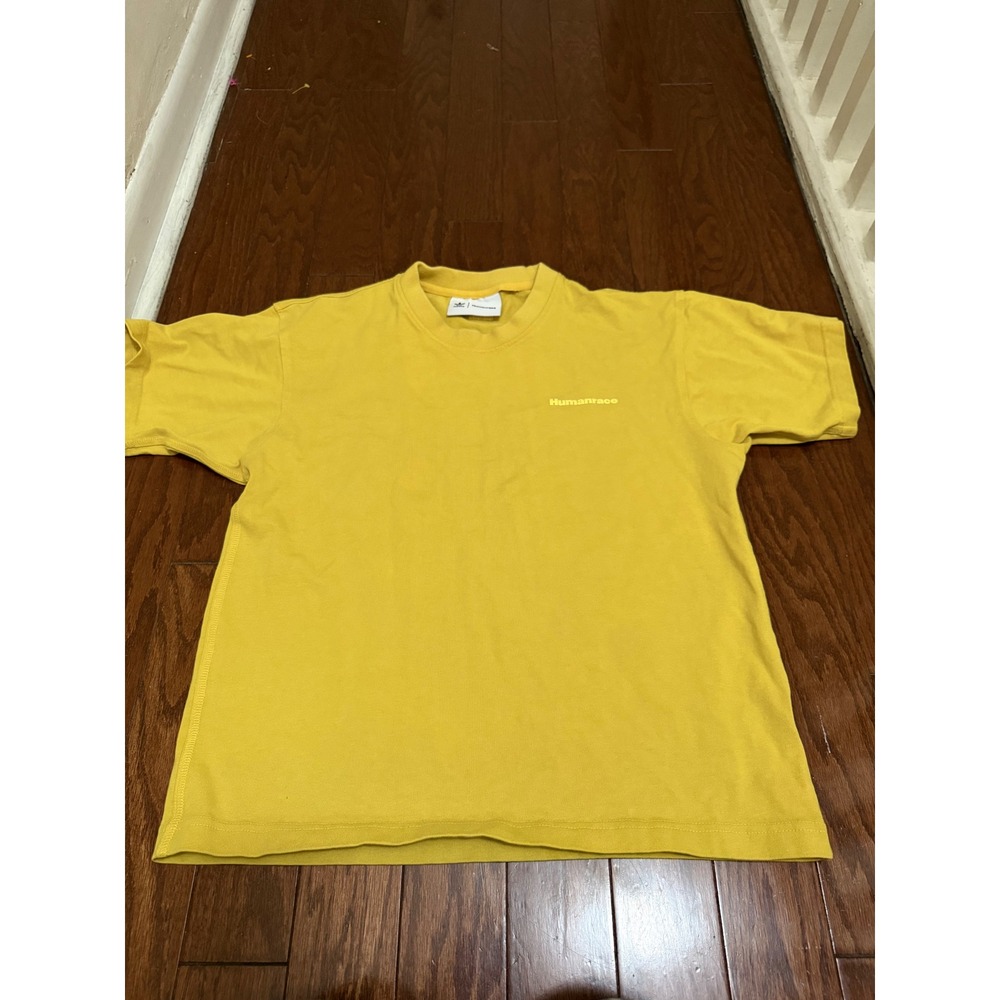 Adidas Pharrell Williams Humanrace T-Shirt Mens Yellow Short Sleeve Tee‎ Small